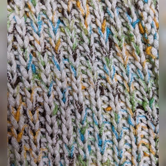 Vertigo Open Knit Single Snap Hooded Cardigan M - Picture 4 of 9